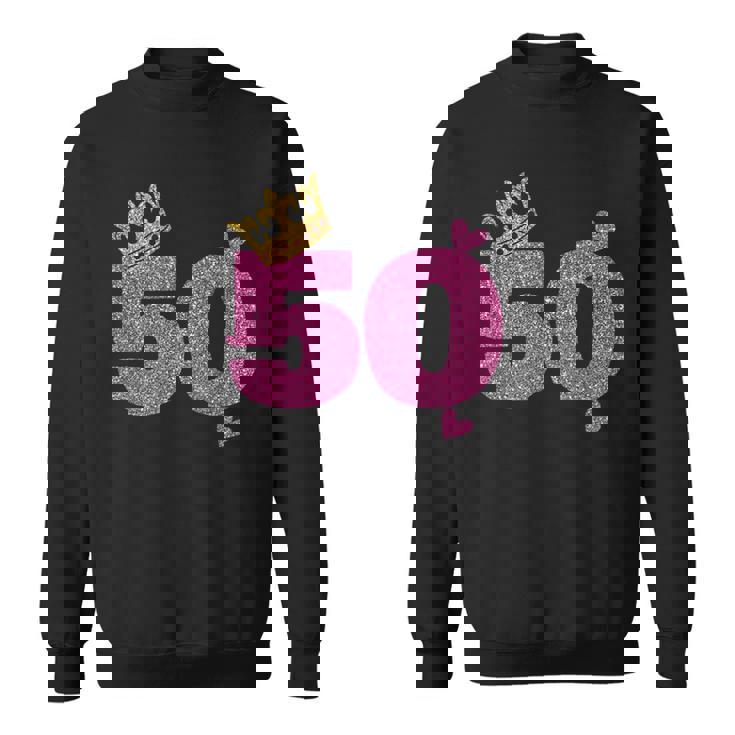 50歳の誕生日 王冠 50歳の誕生日 スウェットシャツ