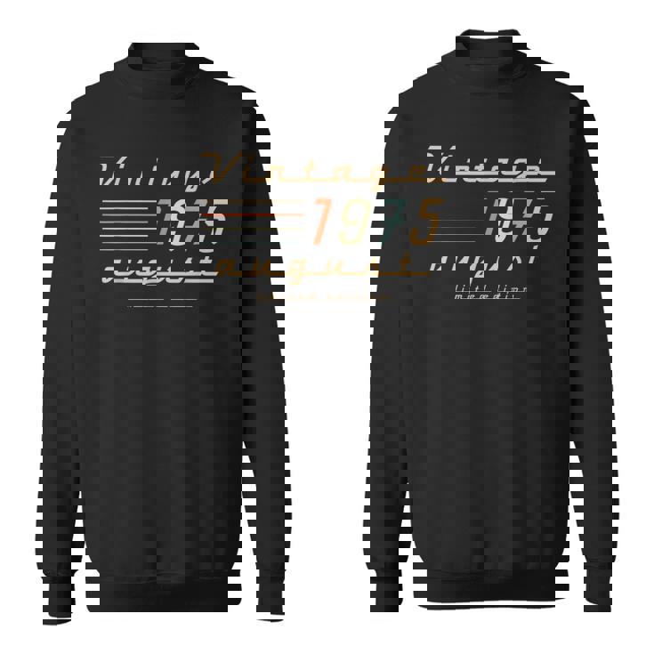 50歳の誕生日プレゼント 男性用 1975年8月 50歳 誕生日 スウェットシャツ