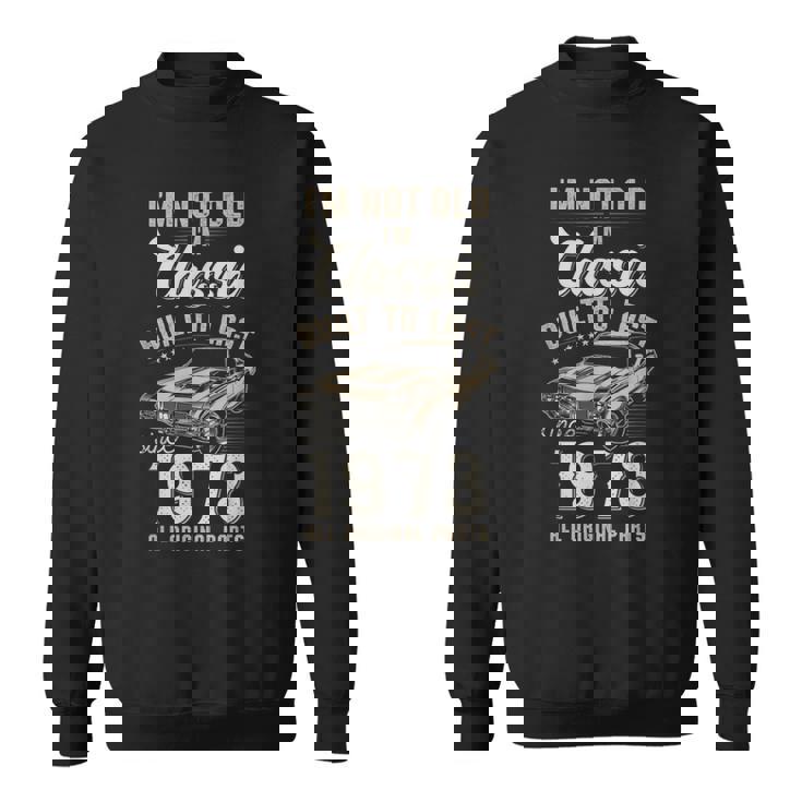 52歳の誕生日 1973年生まれのクラシックカー スウェットシャツ