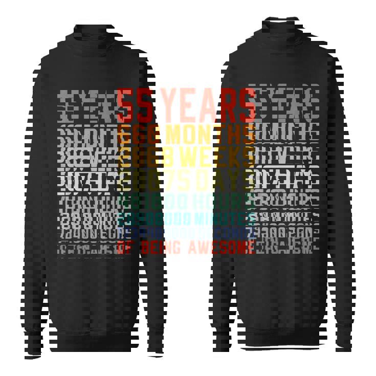 55 歳 お誕生日 55 Years Birthday 55 回目の誕生日プレゼント スウェットシャツ