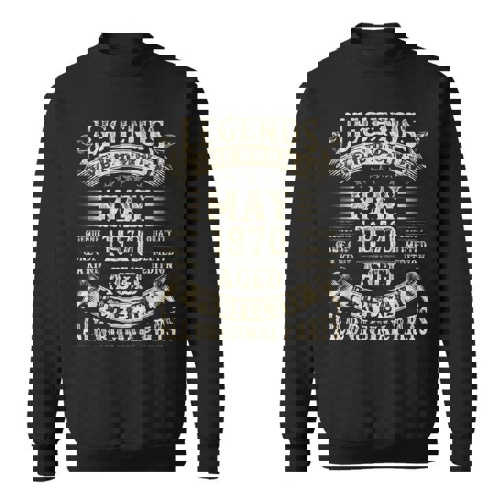 55歳の男性への55歳の誕生日プレゼント 1970年5月 スウェットシャツ