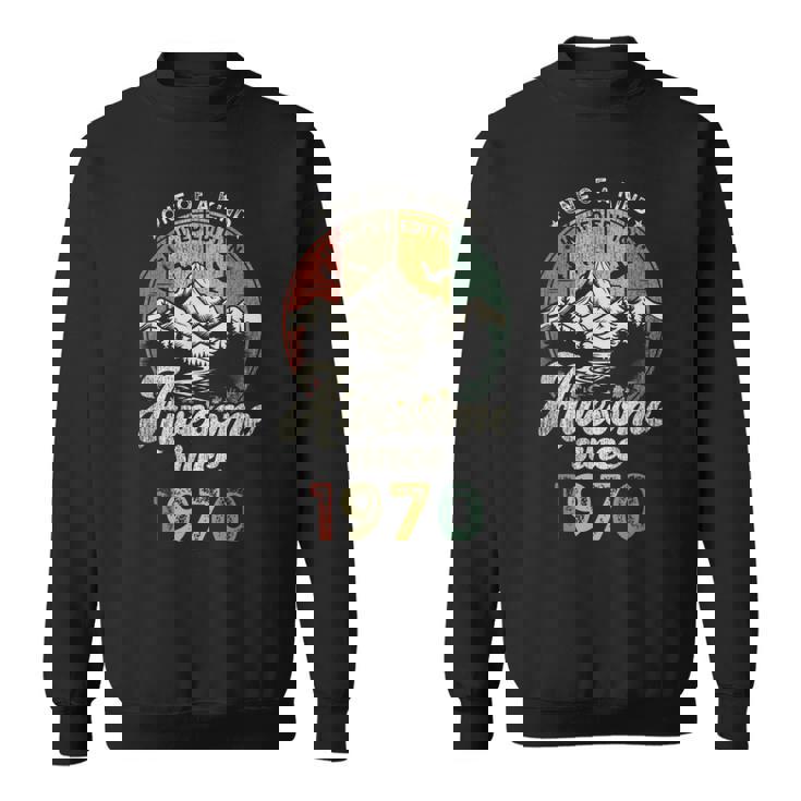 55歳の誕生日 1970年創業のレトロな山々 スウェットシャツ