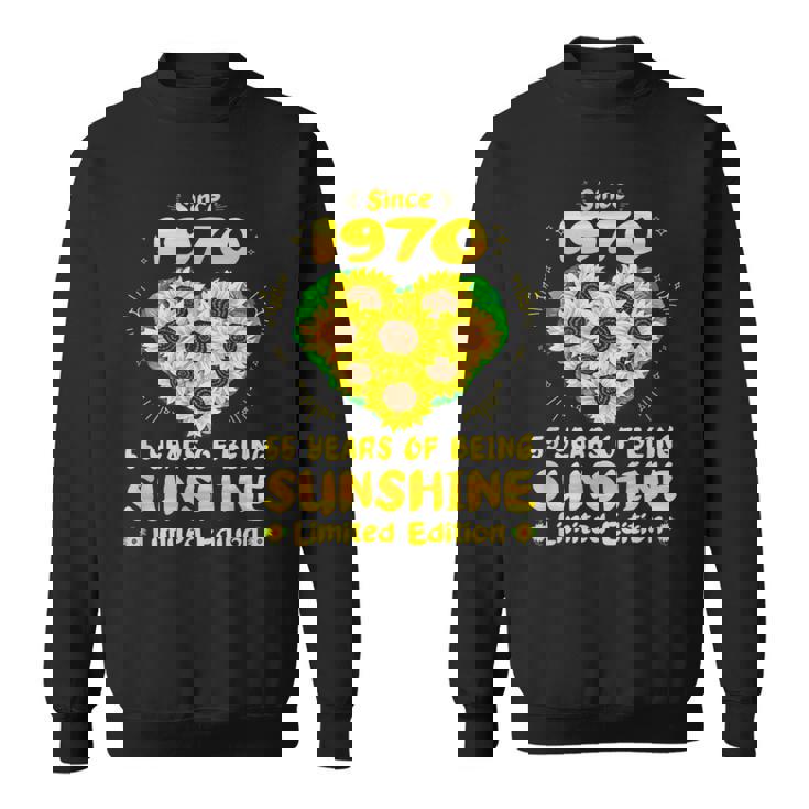 55歳の誕生日 サンシャイン55年 ひまわり好き 1970年生まれ スウェットシャツ