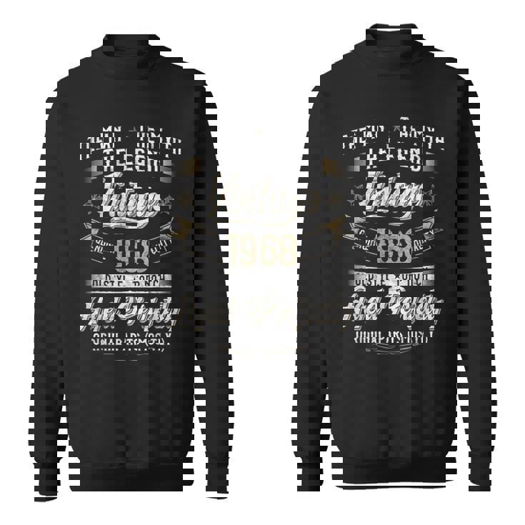 57 歳の誕生日プレゼント ヴィンテージ 1968 男性 面白い 57 歳 1968 スウェットシャツ