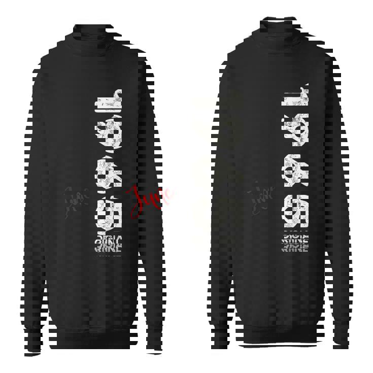 60 歳の誕生日 男性 オリジナル 6月 ヴィンテージ 1965 年 ギフト スウェットシャツ