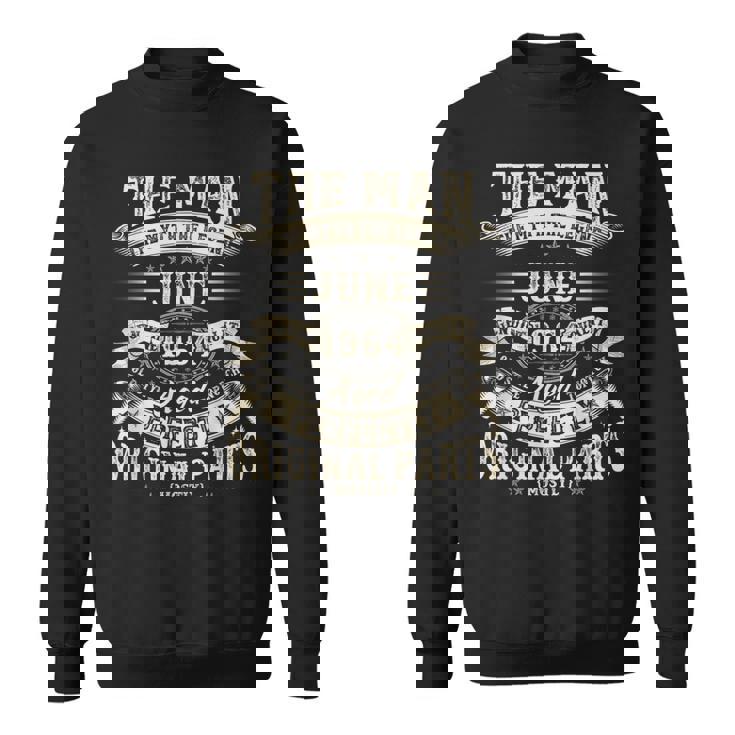 60歳の誕生日ギフト 男性用 面白い 60歳 誕生日 1964年6月 スウェットシャツ