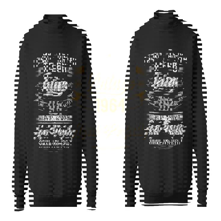 61 歳の誕生日プレゼント ヴィンテージ 1964 男性 面白い 61 歳 1964 スウェットシャツ