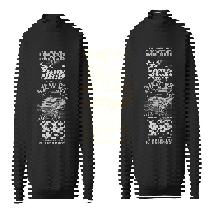 61歳の誕生日 1964年生まれのクラシックカー スウェットシャツ