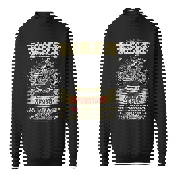 メンズ 63歳の誕生日 男性 バイカー オートバイ レジェンド ギフトアイデア スウェットシャツ