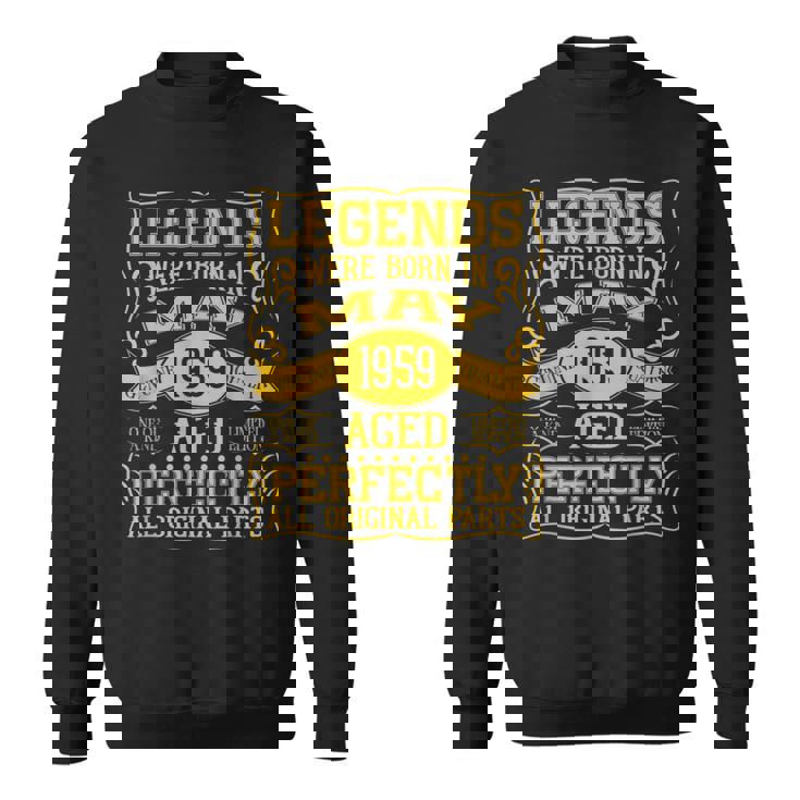 66歳の誕生日伝説は1959年5月に誕生しました。 スウェットシャツ