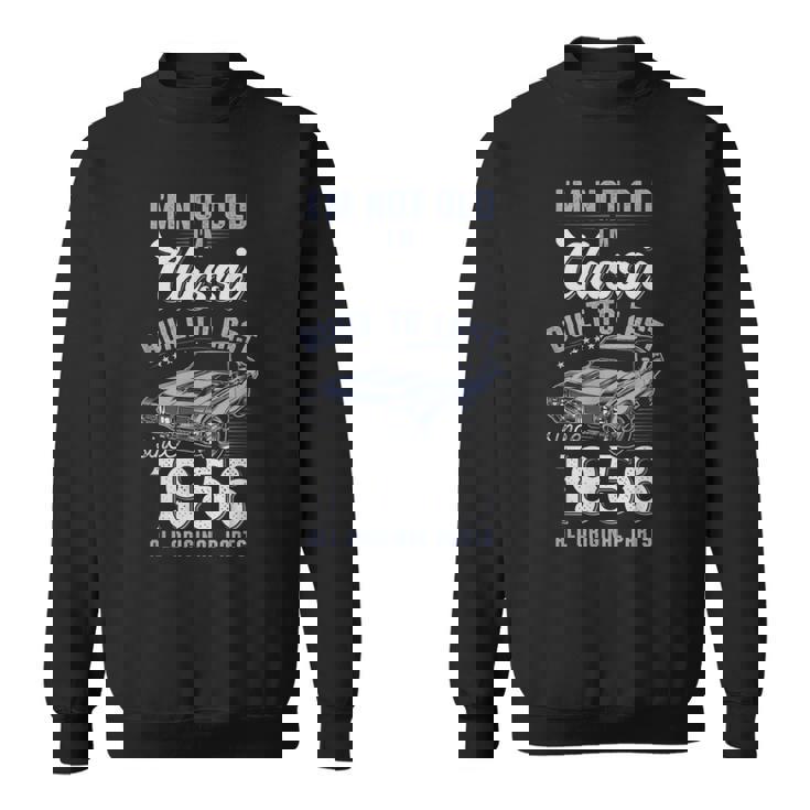 69歳の誕生日 1956年クラシックカー スウェットシャツ