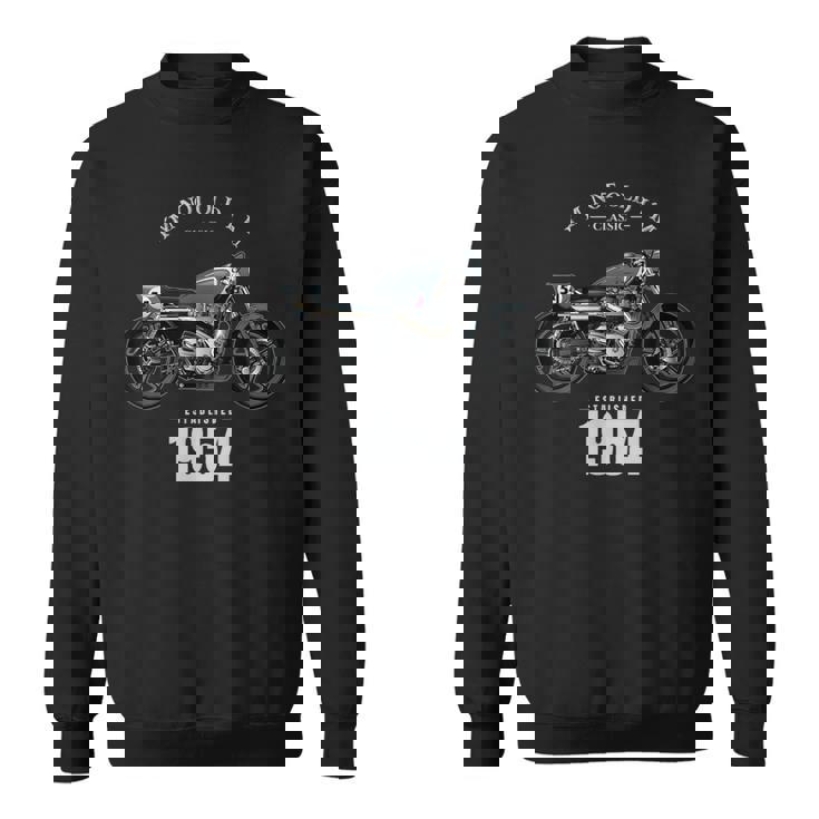 70 歳の誕生日男性オートバイ バイクに乗る人 1954 スウェットシャツ