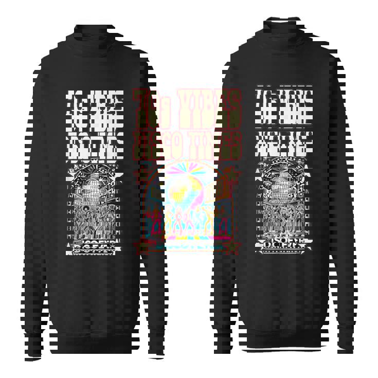 70Sibes Disco Times 揺れる70年代スタイル ディスコダンスクラブ スウェットシャツ