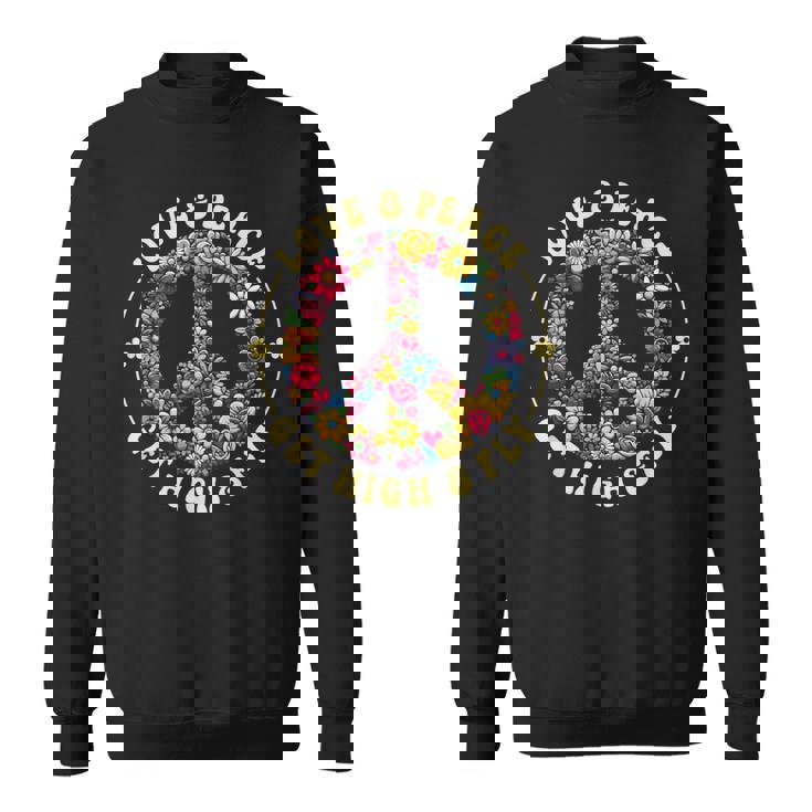 70年代フラワーパワー・ラブピース・ヒッピー衣装 スウェットシャツ