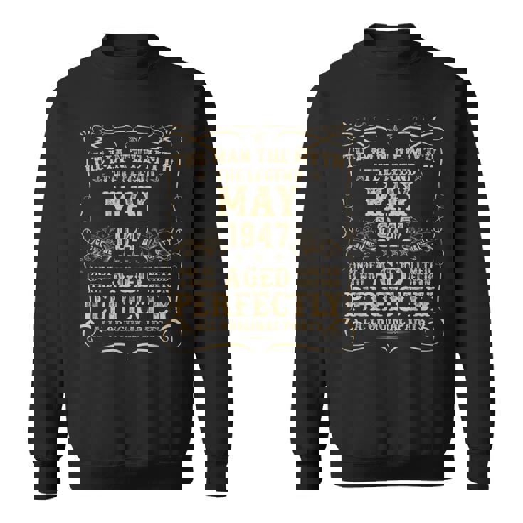 78歳の誕生日プレゼント 男性用 1947年5月 78歳の誕生日 スウェットシャツ