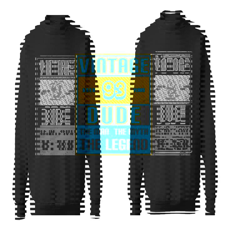 93歳の誕生日ギフト 男性用 93歳 ヴィンテージ お父さん 1927 スウェットシャツ