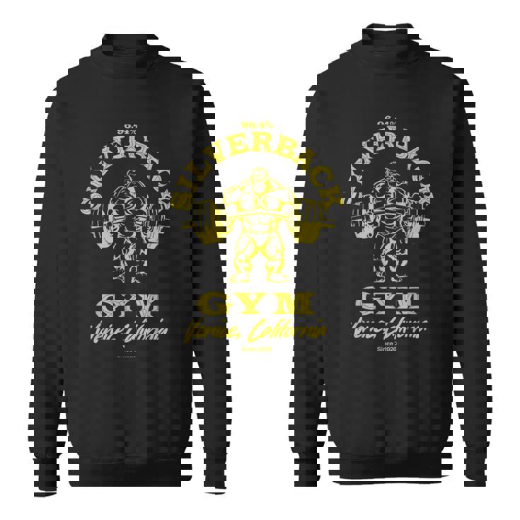 964シルバーバックゴリラ、ジムアパレル、ボディビルディング、ジム。 スウェットシャツ