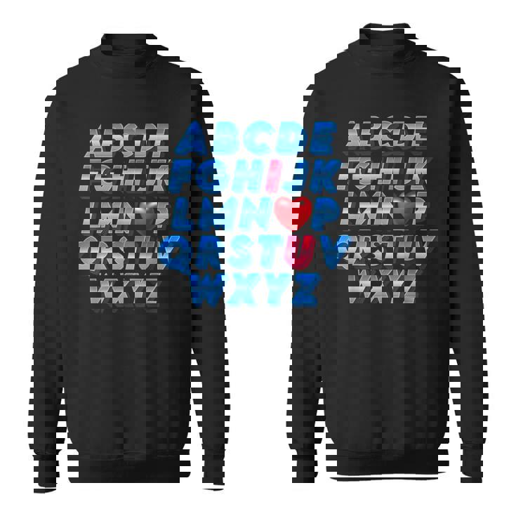 Abc アルファベット I Love You 英語 先生 バレンタインデー スウェットシャツ