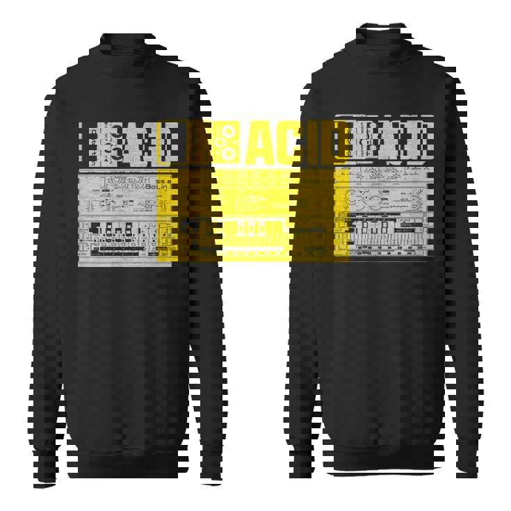Acid Tb303 ベースペダル アナログシンセサイザー Dj Nerd スウェットシャツ