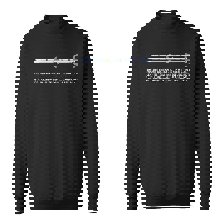 Aim-120 Amraam 空対空ミサイルの図 スウェットシャツ