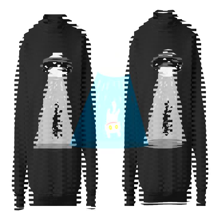 Alien Cat Abduction Ufo Cat Alien Abduction スウェットシャツ