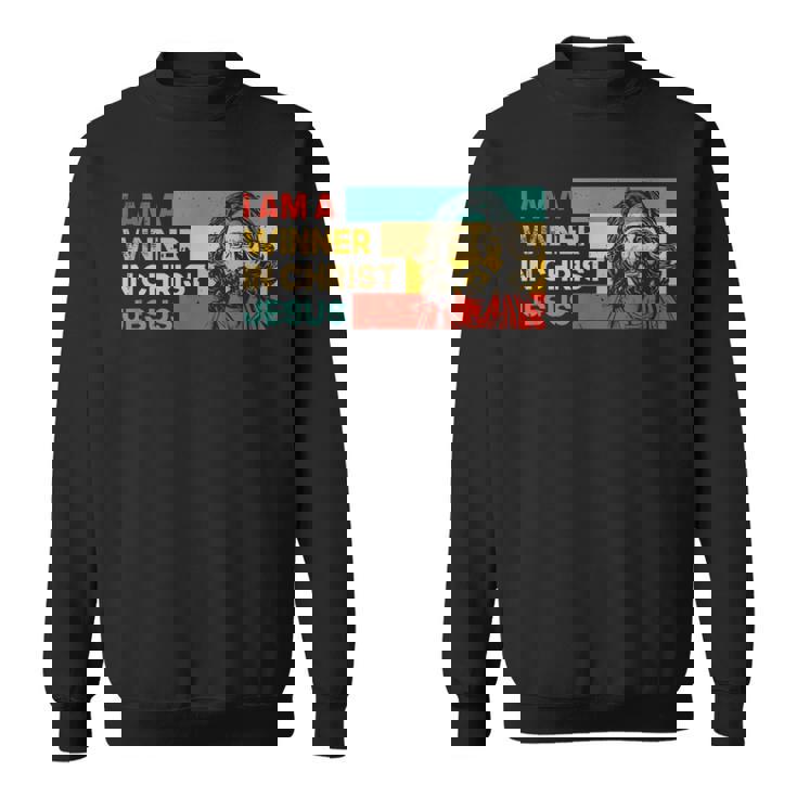 I Am A Winner In Jesus Krist God Faith Jesus スウェットシャツ