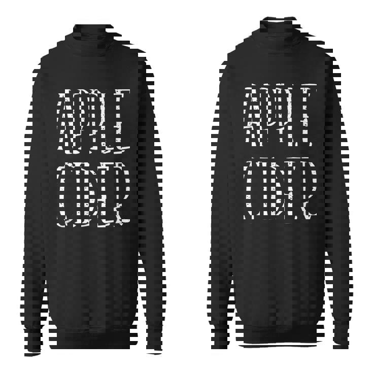 Apple Cider デザイン メンズ レディース 面白い アップルサイダー スウェットシャツ