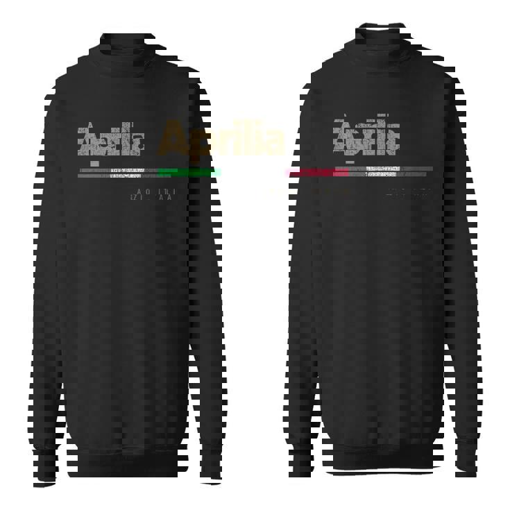 Aprilia イタリア都市レトロフラッグ イタリア スウェットシャツ
