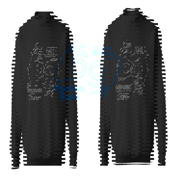 Asl アメリカ手話 Aslpoken Hear スウェットシャツ