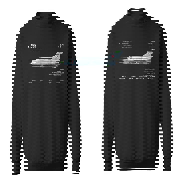 Avión De Combate Mig-21 Diseño De Avionesoviéticos De La Guerra Fría Camisa de entrenamiento