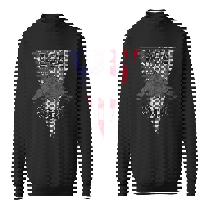 B-2 スピリット ステルス 飛行機 愛国心 飛行機 ビンテージ スウェットシャツ