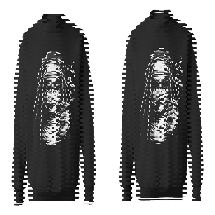 Badmoking Nun オカルトゴス 魔術&ホラー ゴシック スウェットシャツ