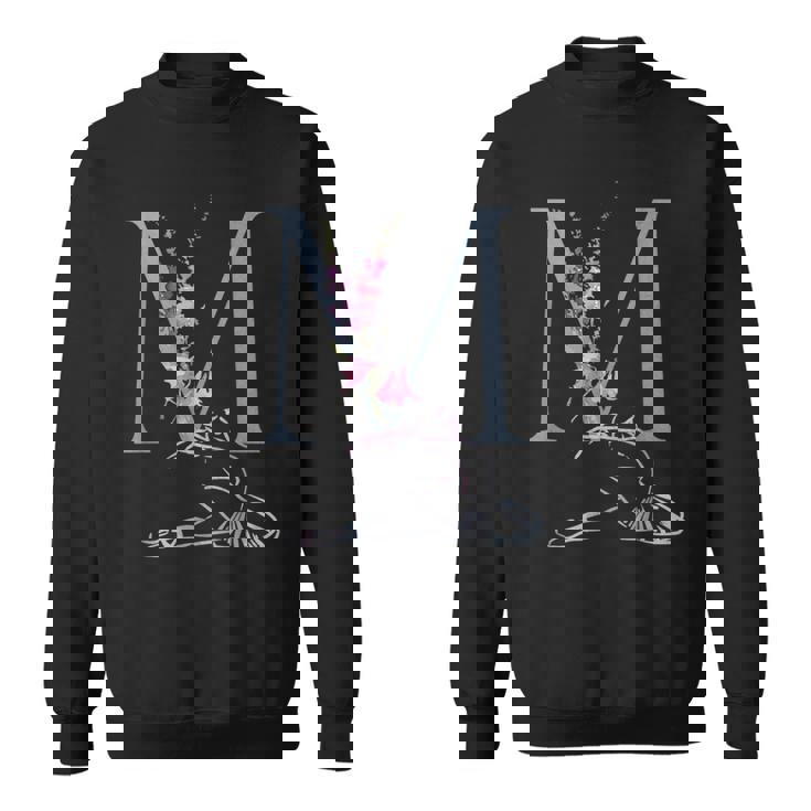 Balla バレリーナ イニシャル 名 M ダンス モノグラム バレエ スウェットシャツ