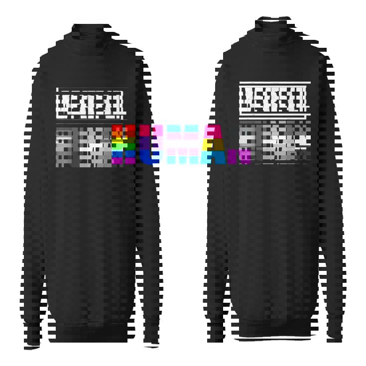 Bandera Arcoíris Todosomos Humanos Lgbt Orgullo Gay Camisa de entrenamiento