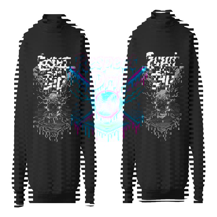 Baseball Drip For Boys Ice Cream Drip Youth Graphic Men Sweatshirt