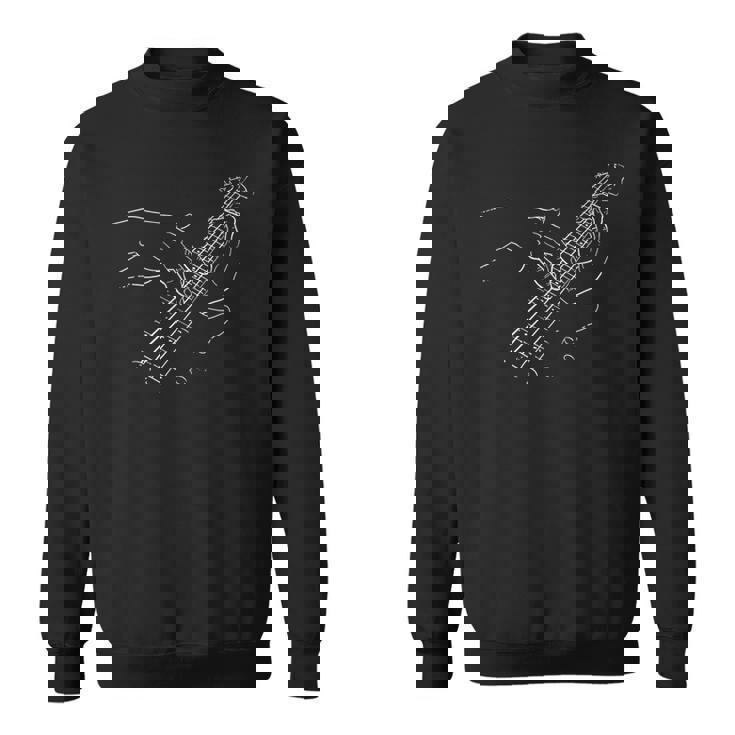 Bass Player-ベーシスト-音楽-ジャズ-ロック-ブルース-メタル スウェットシャツ