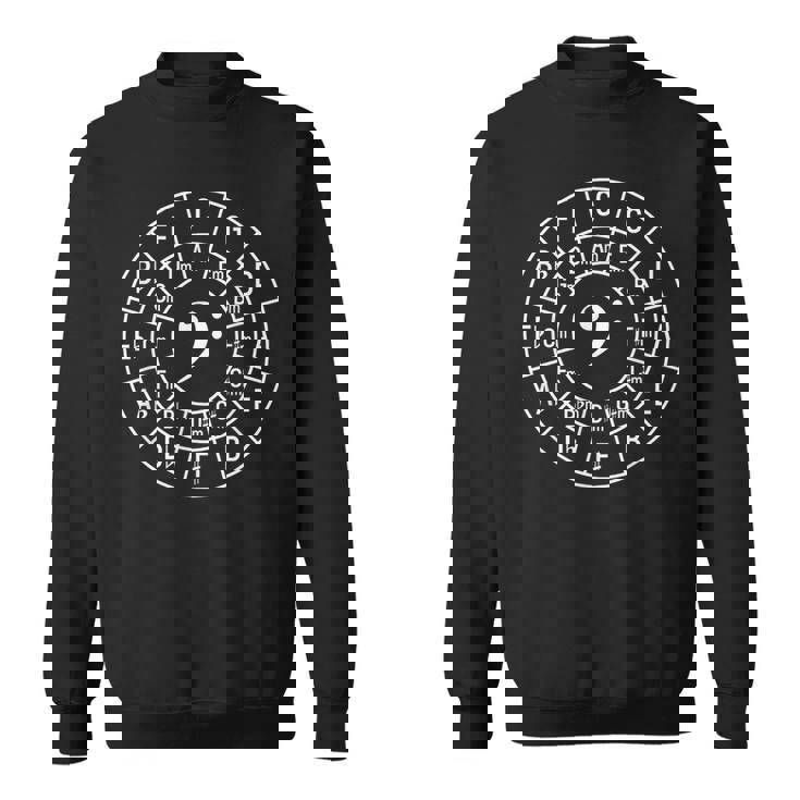 Bass 音記号 Circle Of Fifth 作曲家 音楽理論 ミュージシャン スウェットシャツ