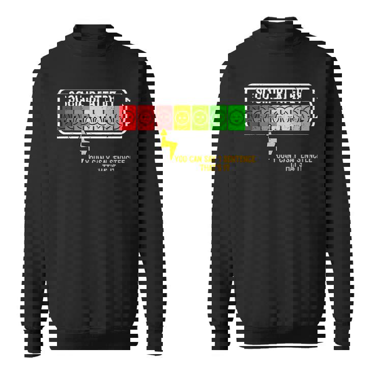 Bateríaocial Divertida Introvertida Charlaocialocialización Camisa de entrenamiento