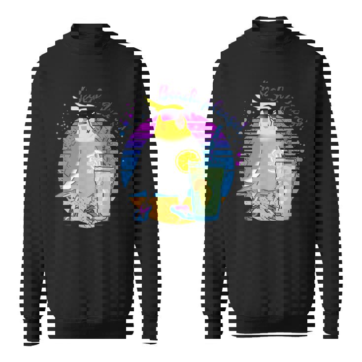 Beach Pleaseummer オカメインコ サングラス バーブ ミーム オウム スウェットシャツ