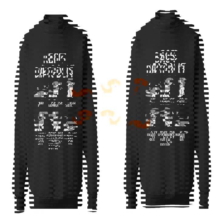 Beagle Daily To Doリストドッグ スウェットシャツ