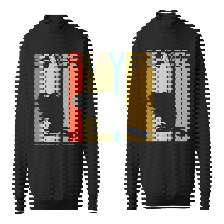 Beaver ビーバー 動物 スウェットシャツ