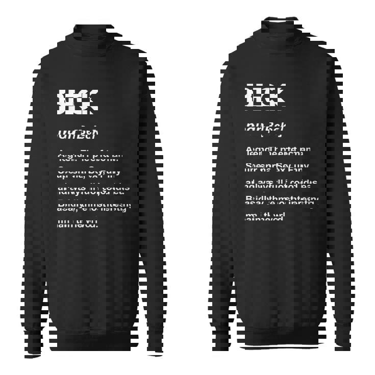 Beck ネームシャツ スウェットシャツ