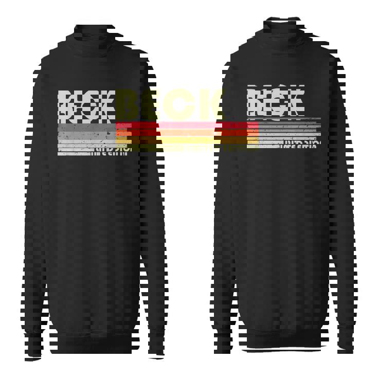 Beckurname 面白い レトロ ヴィンテージ 80年代 90年代 誕生日 再会 スウェットシャツ