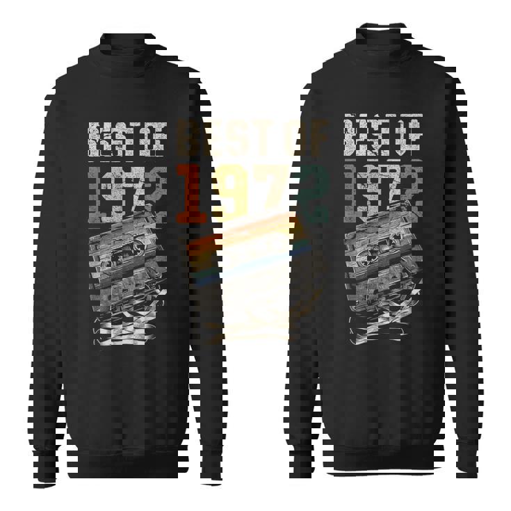 Best Of 1972 カセットテープ 53年 音楽 レトロ 誕生日 スウェットシャツ