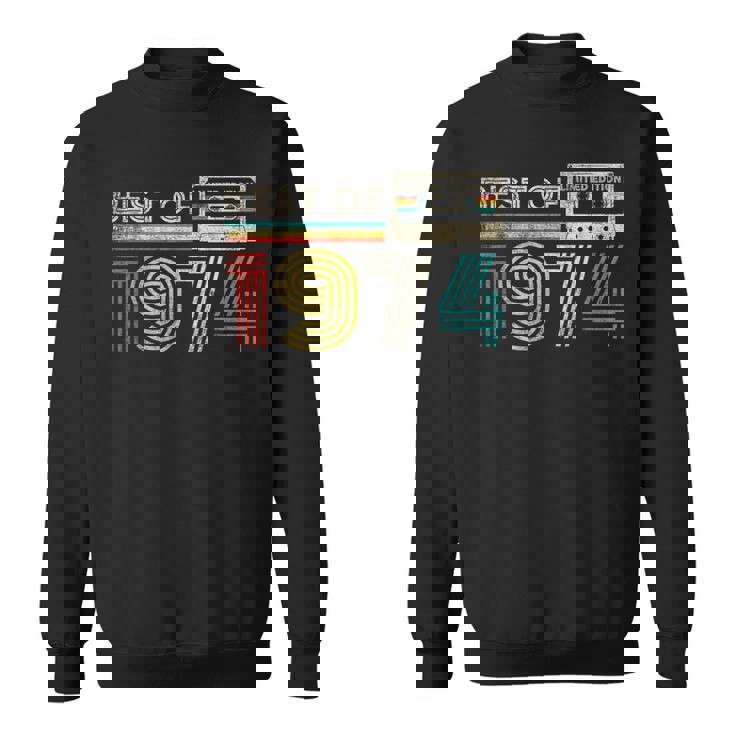 Best Of 1974 Classic Birthday 1974 Cassette Tapeintage スウェットシャツ