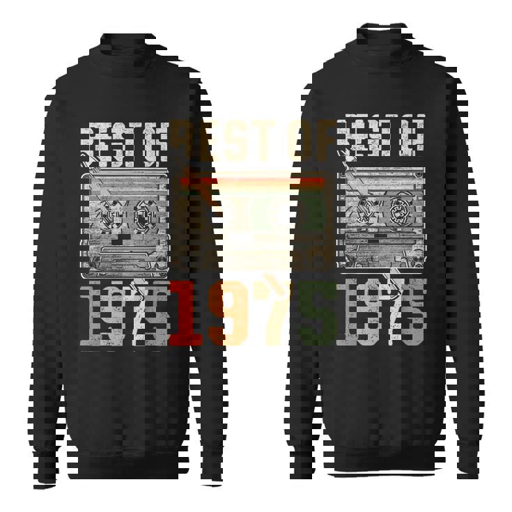 Best Of 1975 オールド・カセット 50歳の誕生日 レトロ スウェットシャツ