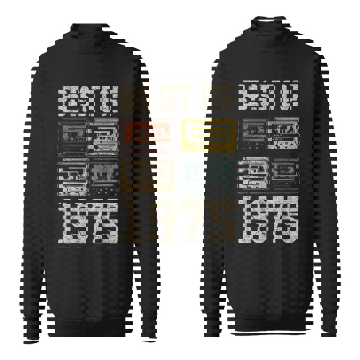 Best Of 1975 カセットテープ・レトロ 50歳の誕生日 スウェットシャツ
