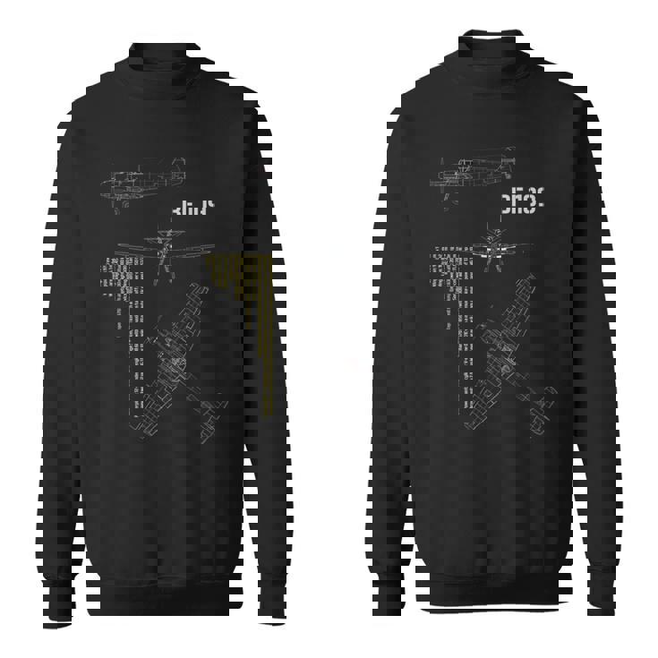 Bf109 ドイツ第二次世界大戦 戦闘機 スウェットシャツ