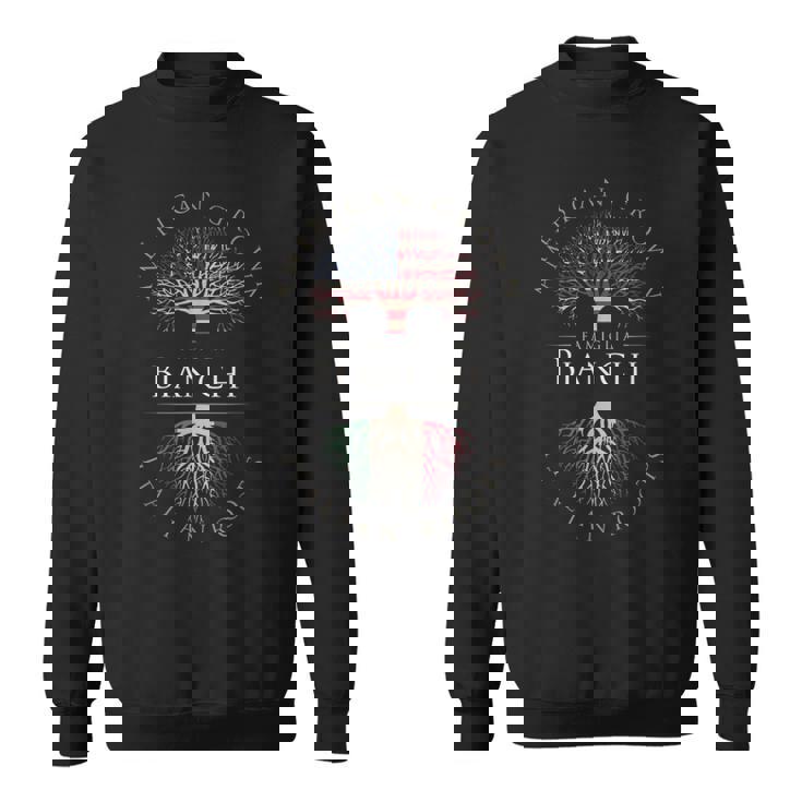 Bianchi ファミリーネーム アメリカ栽培 イタリア製 ルーツ イタリア 国旗 スウェットシャツ