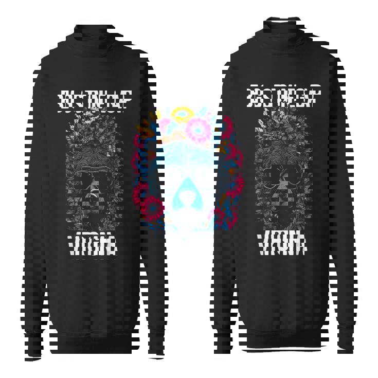 Bigtone Gap バージニア Usa クマと花のデザイン スウェットシャツ